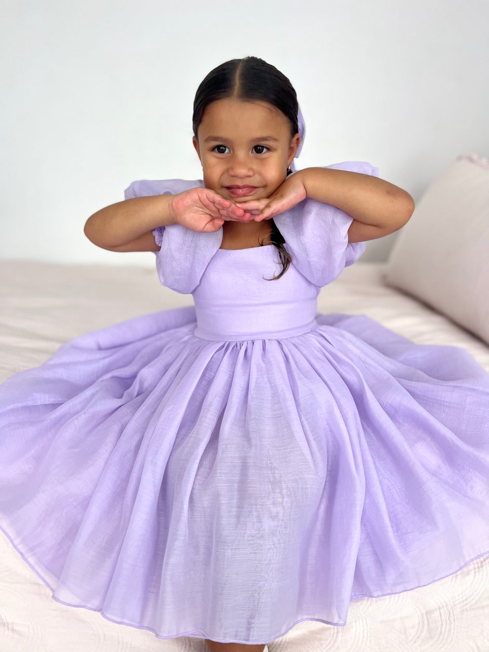 Lucy Girls Lilac Midi Dress - A Little Lacey · Photo 1 of 10