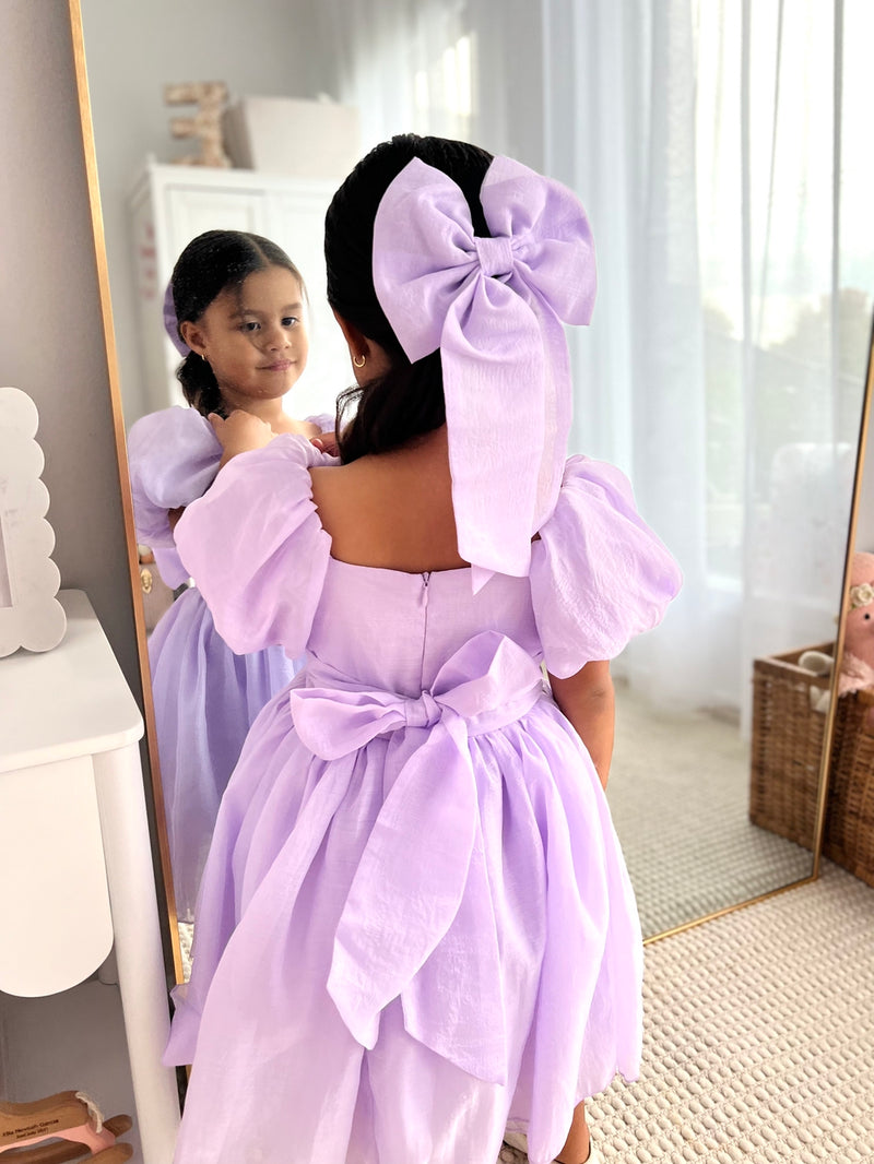 Lucy Girls Lilac Midi Dress - A Little Lacey
