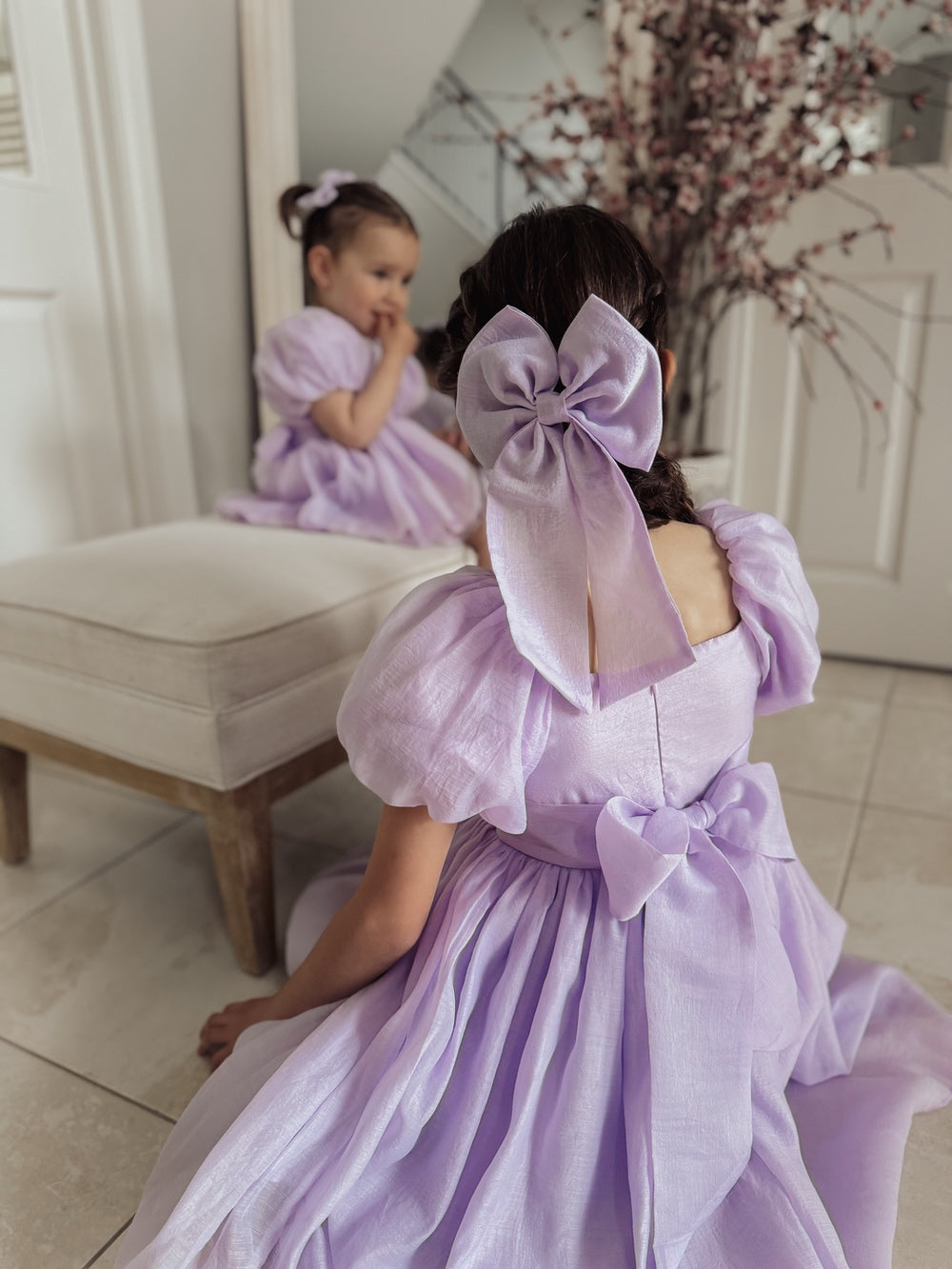 Lilac Elegance Sailor Bow