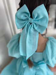 Ocean Blue Elegance Sailor Bow - A Little Lacey