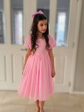 Lucy Girls Candy Pink Midi Dress - A Little Lacey · Photo 7 of 14