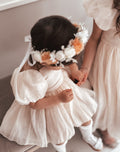 Lucy Puff Sleeve Champagne Baby Dress - A Little Lacey · Photo 16 of 17