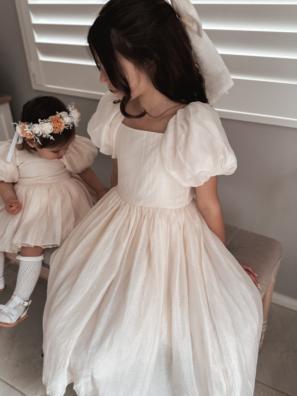 Lucy Girls Champagne Midi Dress - A Little Lacey · Photo 11 of 15