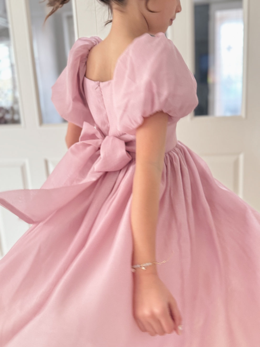 Lucy Girls Dusty Pink Midi Dress - A Little Lacey · Photo 4 of 13