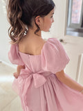 Lucy Girls Dusty Pink Midi Dress - A Little Lacey · Photo 9 of 13
