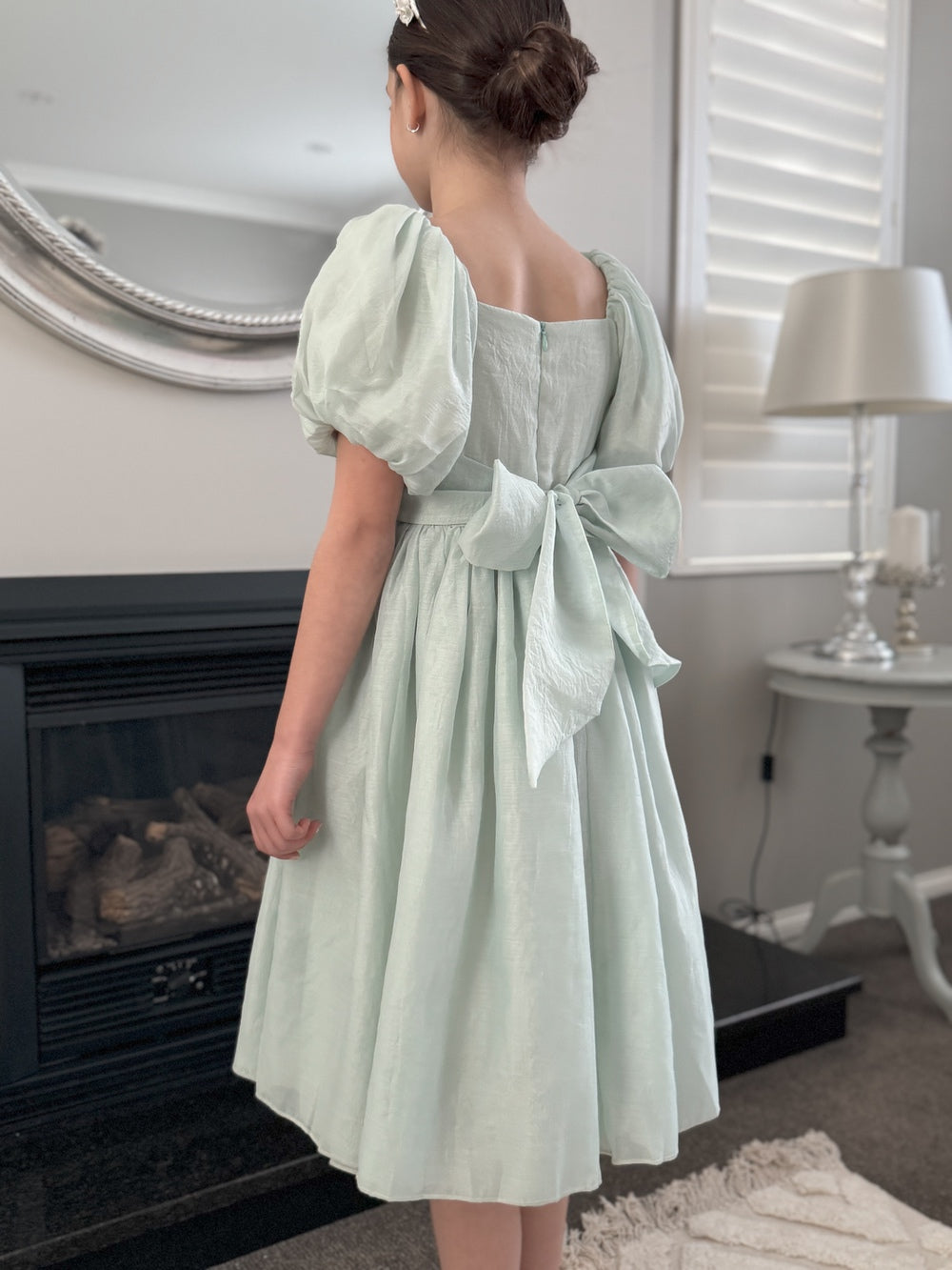 Lucy Girls Sage Green Midi Dress A Little Lacey Lucy Girls Sage Green Midi Dress A Little Lacey