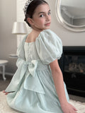 Lucy Girls Sage Green Midi Dress - A Little Lacey · Photo 16 of 17