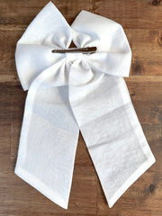 White Elegance Sailor Bow - A Little Lacey