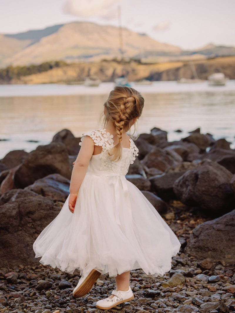 Layla Girls Ivory Tutu Dress - A Little Lacey