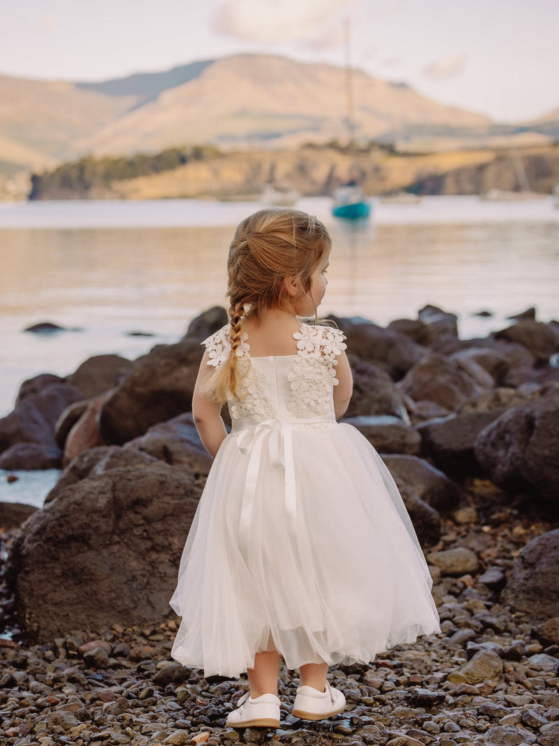 Layla Girls Ivory Tutu Dress - A Little Lacey