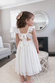 Leilani Little Girls White Dress - A Little Lacey