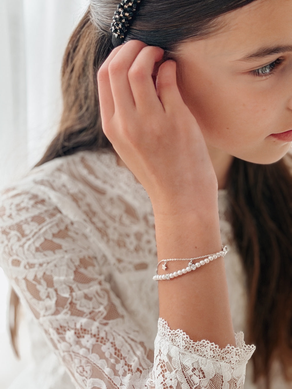 Pearl bracelet for weddings and junior bridesmaids