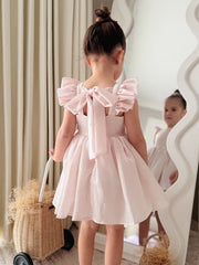 Lottie Girls Light Pink Dress - A Little Lacey