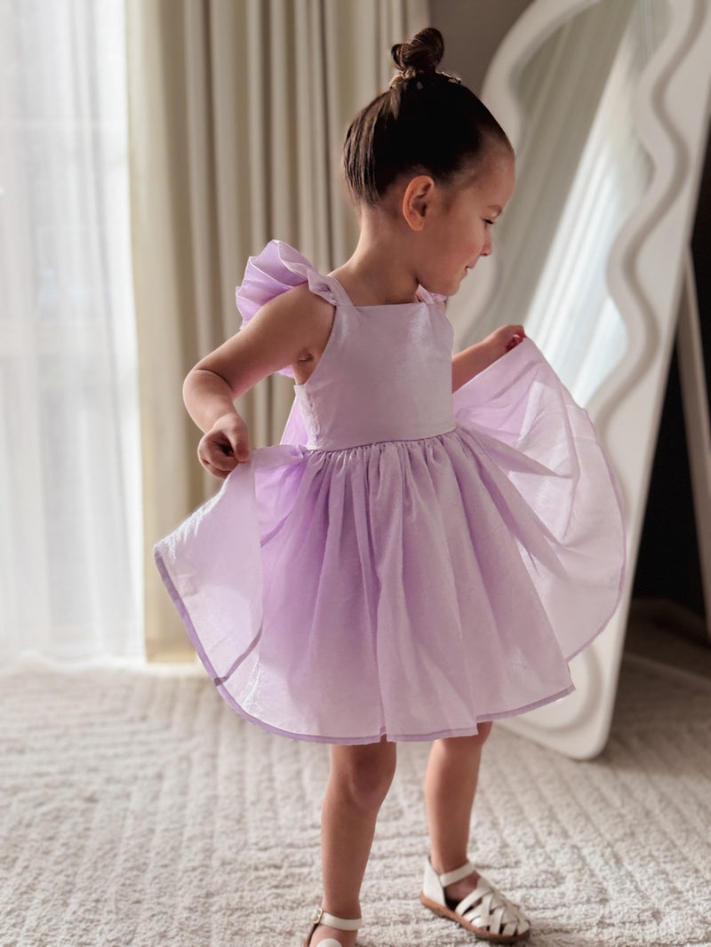 Lottie Girls Lilac Party Dress - A Little Lacey