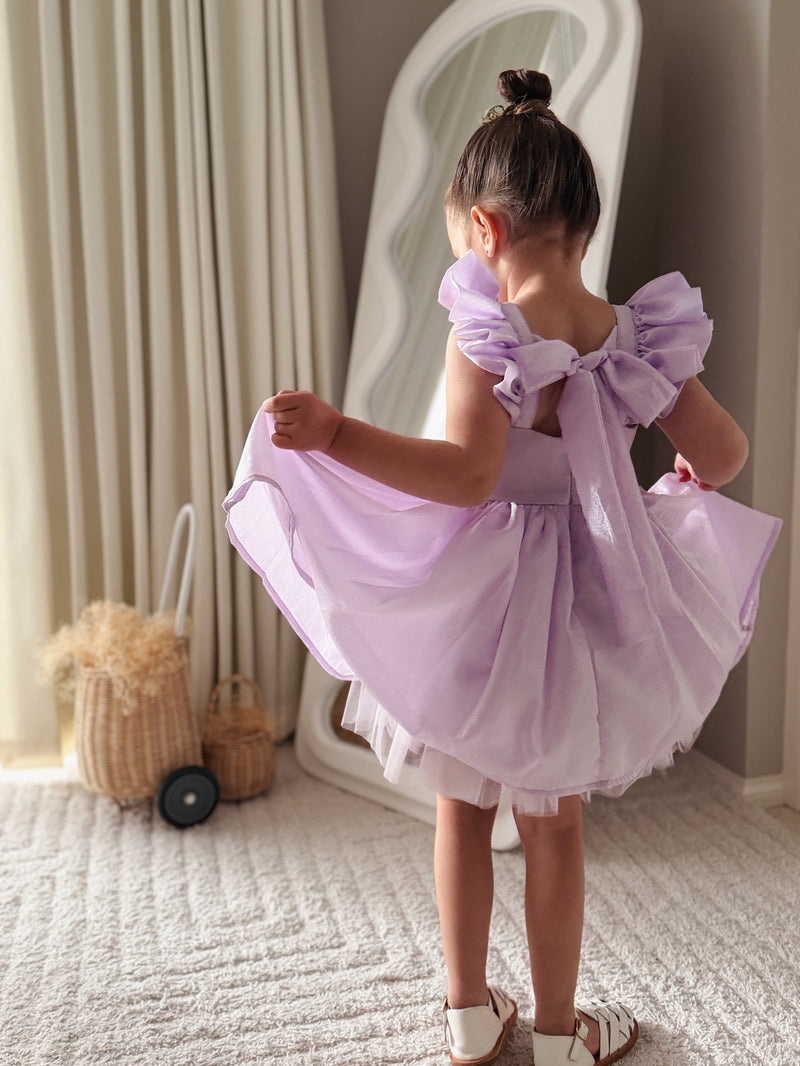 Lottie Girls Lilac Party Dress - A Little Lacey