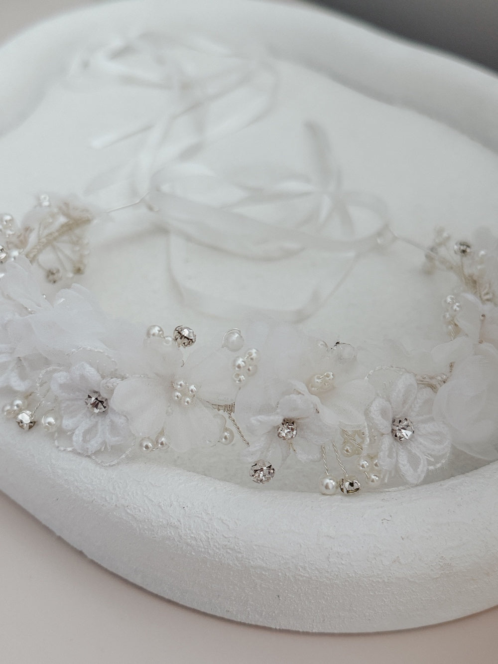 A Little Lacey Lucia Blossom girls headpiece