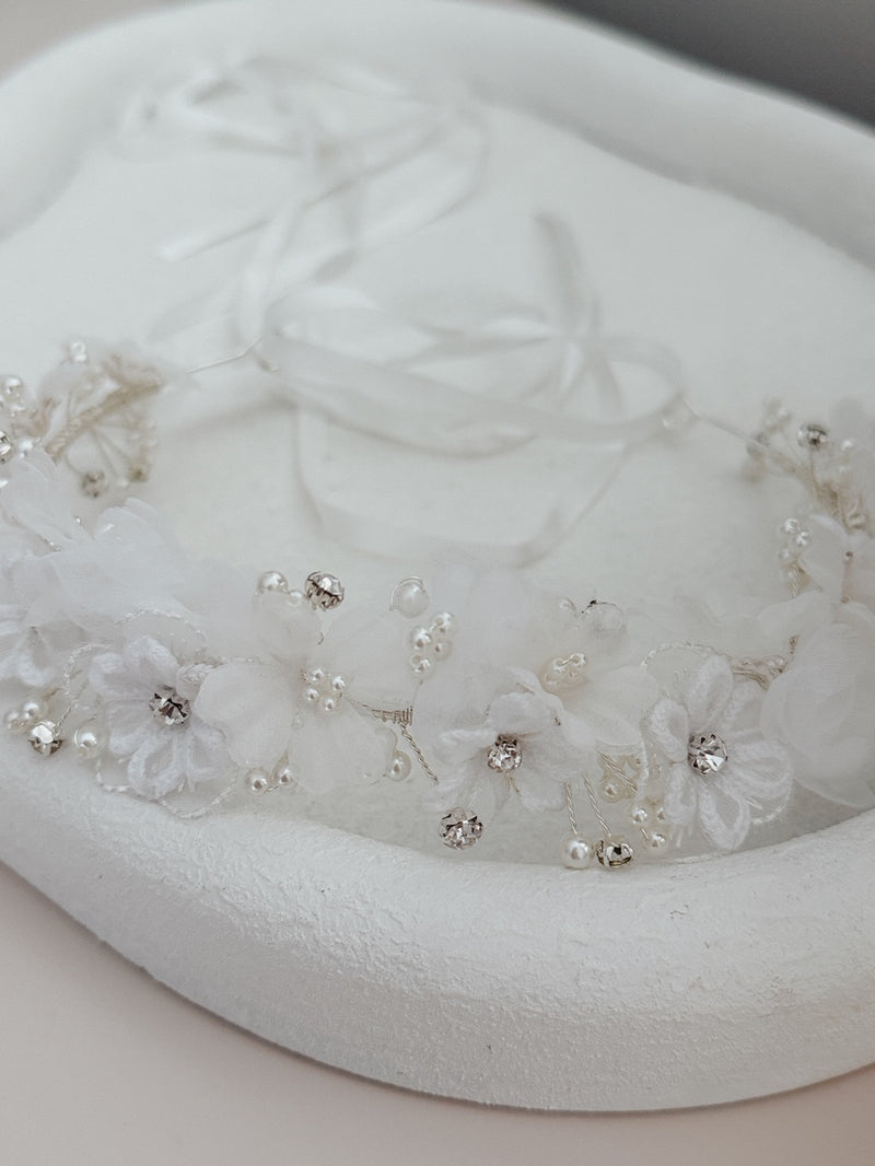 Lucia Blossom Girls Headpiece - A Little Lacey