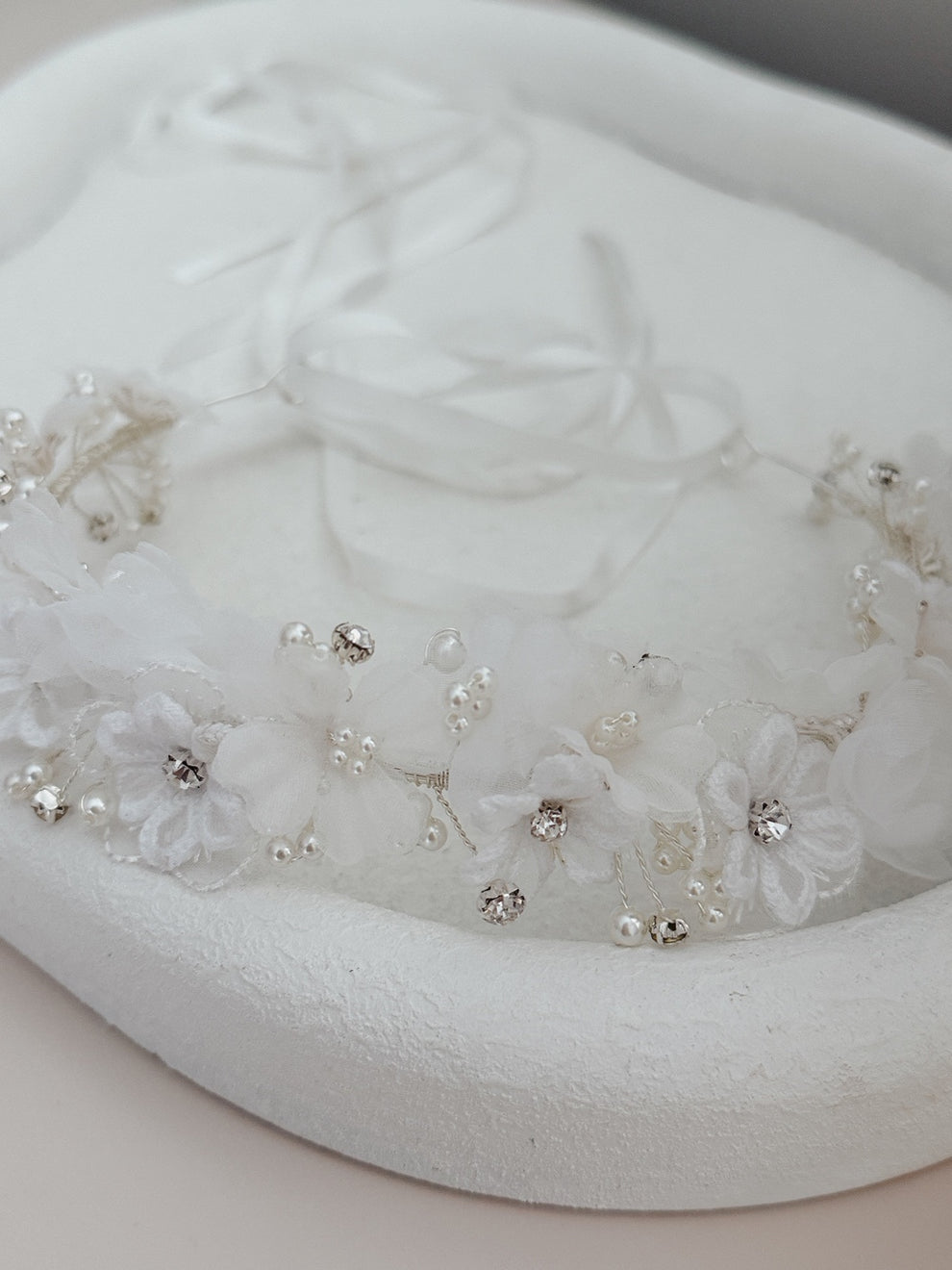 A Little Lacey Lucia Blossom girls headpiece