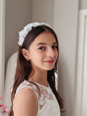 Lucia Blossom Girls Headpiece - A Little Lacey