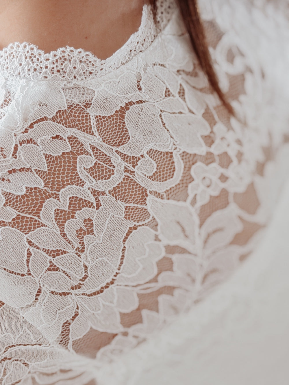 Girls lace dress detail