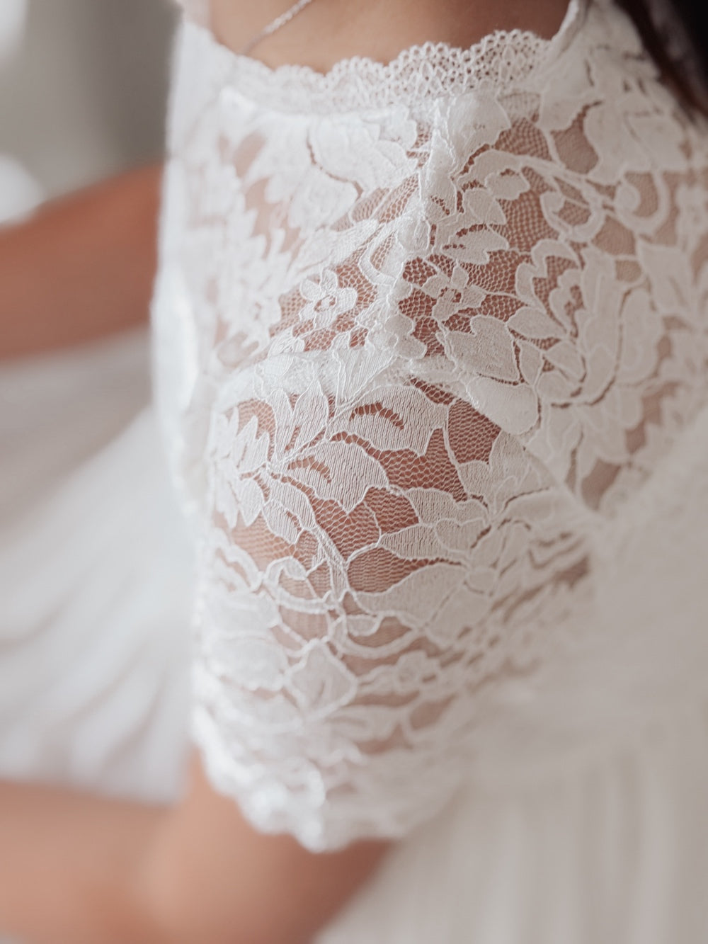 Timeless white flower girl dress in Australia