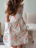Girls flower print dress for special occasions