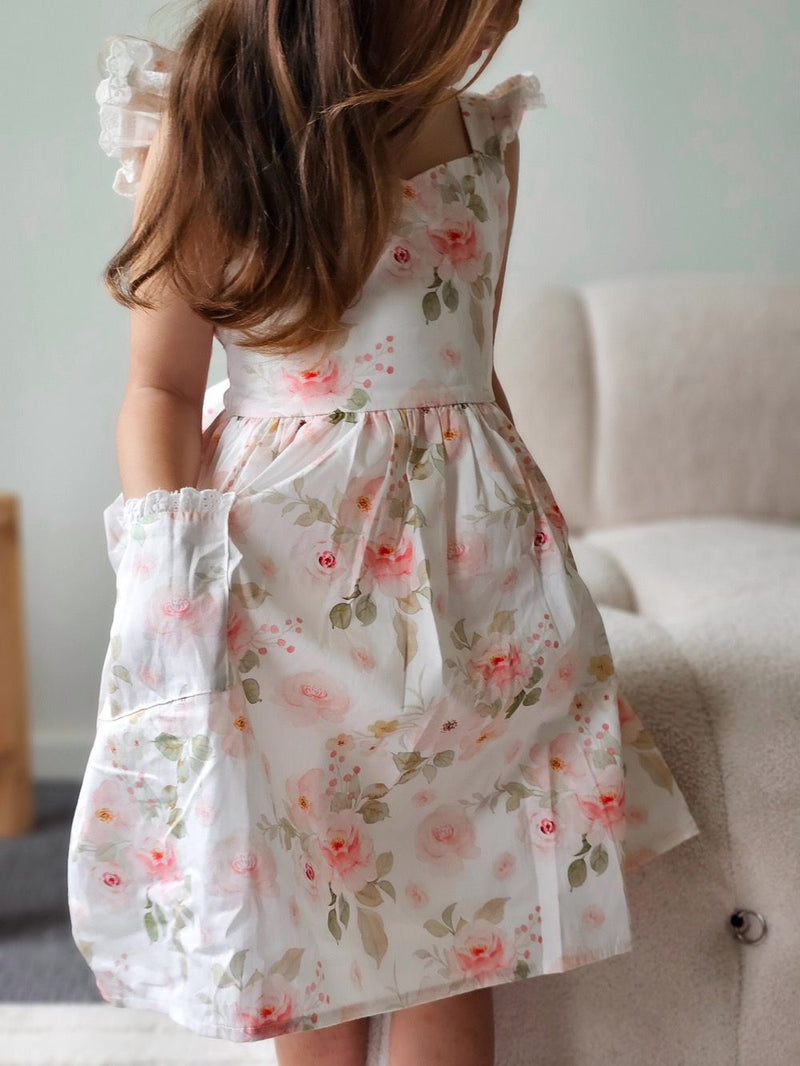 Lucinda Girls Floral Dress - A Little Lacey