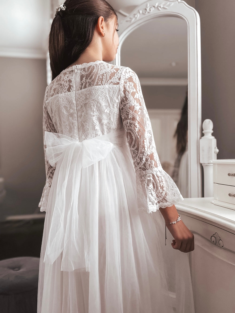 Madeleine Girls White Dress