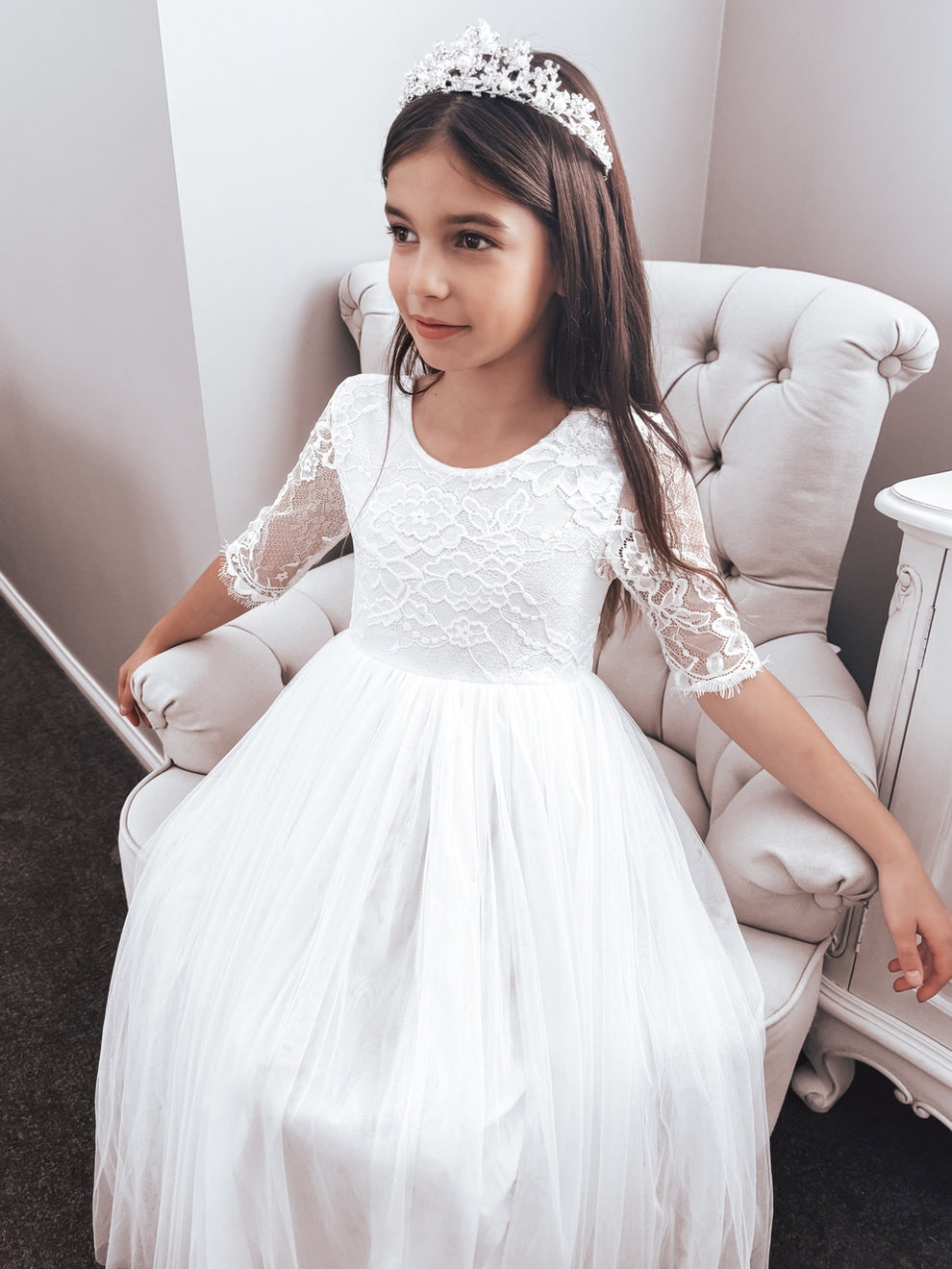 Maia White Lace Dress - A Little Lacey · Photo 3 of 9