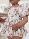 Maisie Puff Sleeve Floral Baby Dress - A Little Lacey · Photo 1 of 17