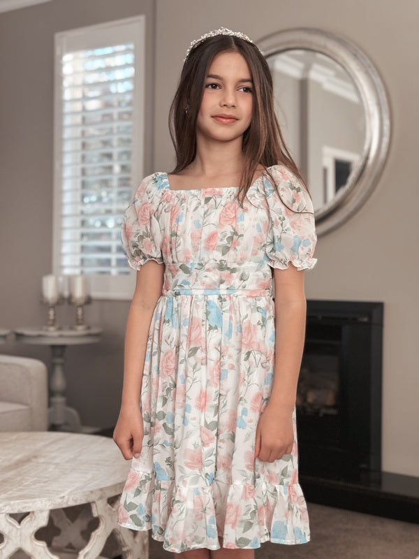 Matilda Girls Pastel Dress - A Little Lacey