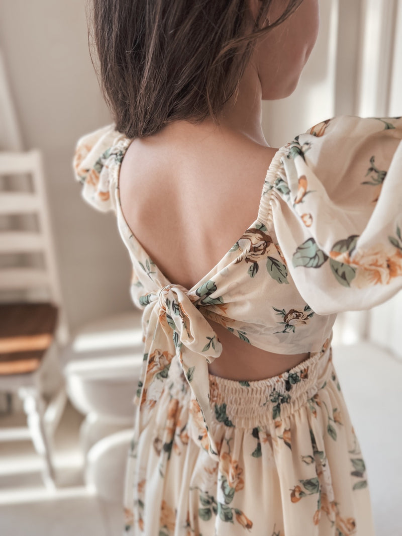 Matilda Girls Yellow Floral Dress