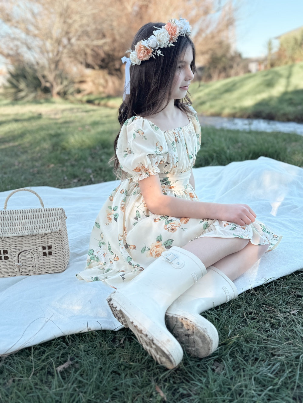 Matilda Girls Yellow Floral Dress – A Little Lacey Matilda Girls Yellow Floral Dress – A Little Lacey