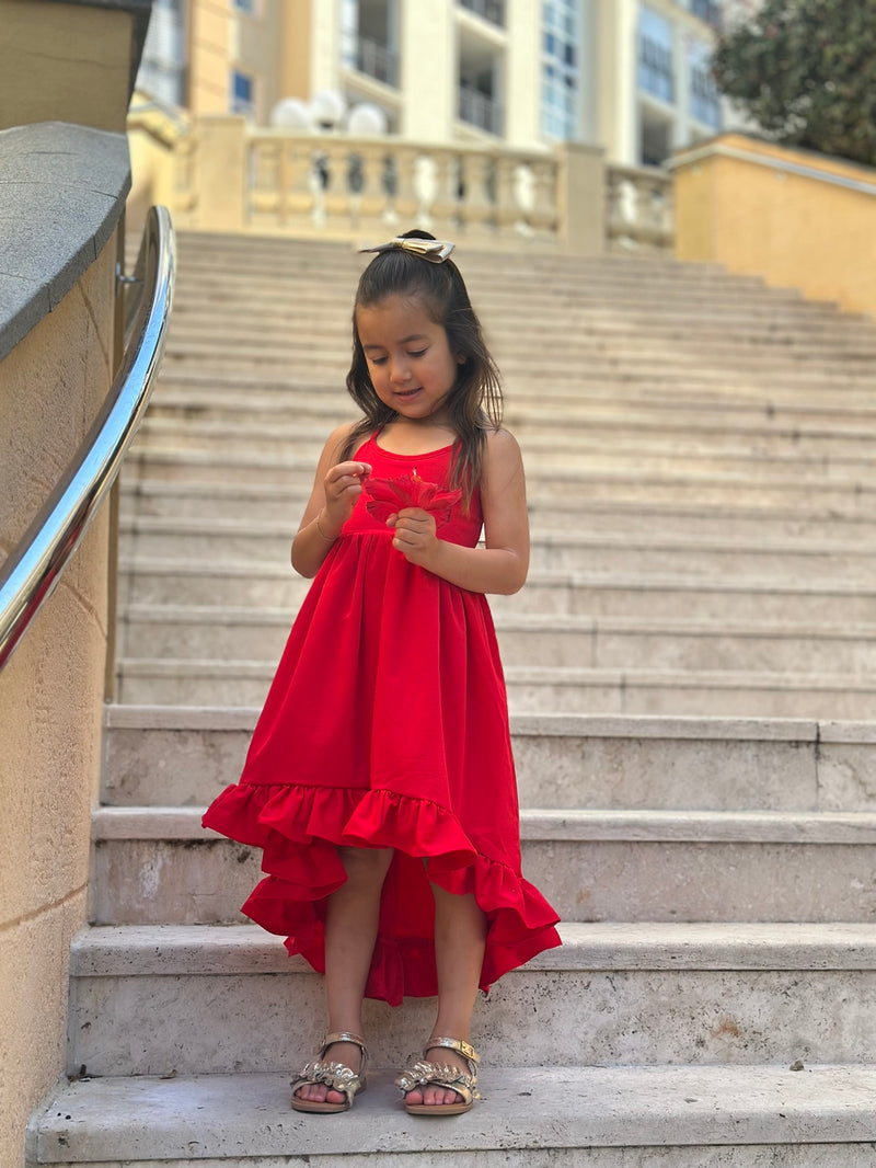 Mia Red Christmas Dress - A Little Lacey
