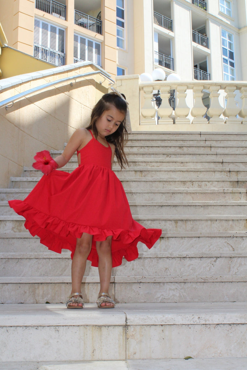 Mia Red Christmas Dress - A Little Lacey