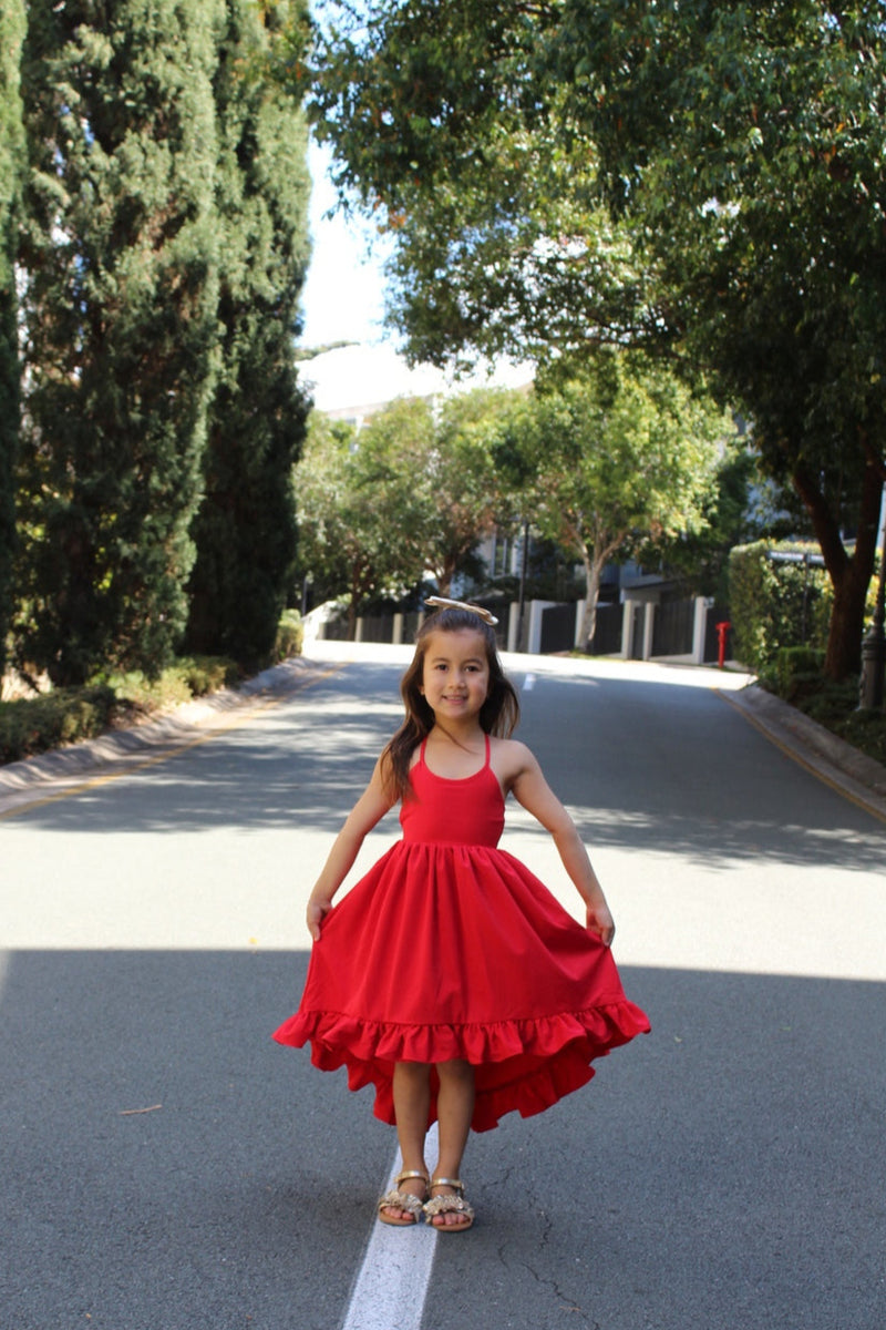 Mia Red Christmas Dress - A Little Lacey