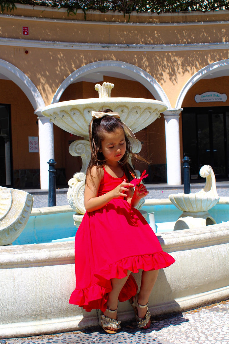 Mia Red Christmas Dress - A Little Lacey