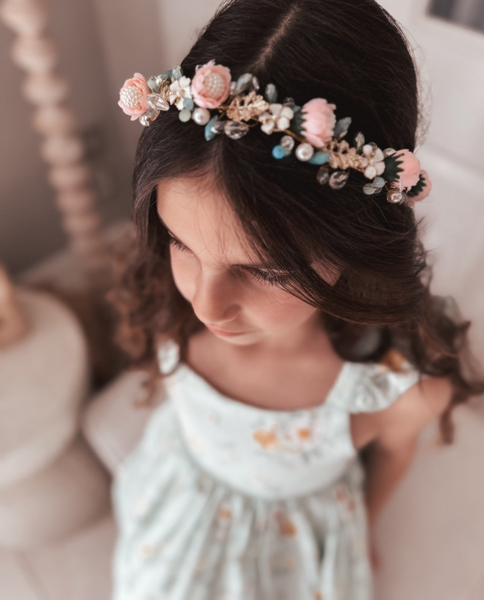 Mila Girls Flower Headpiece - A Little Lacey · Photo 7 of 7