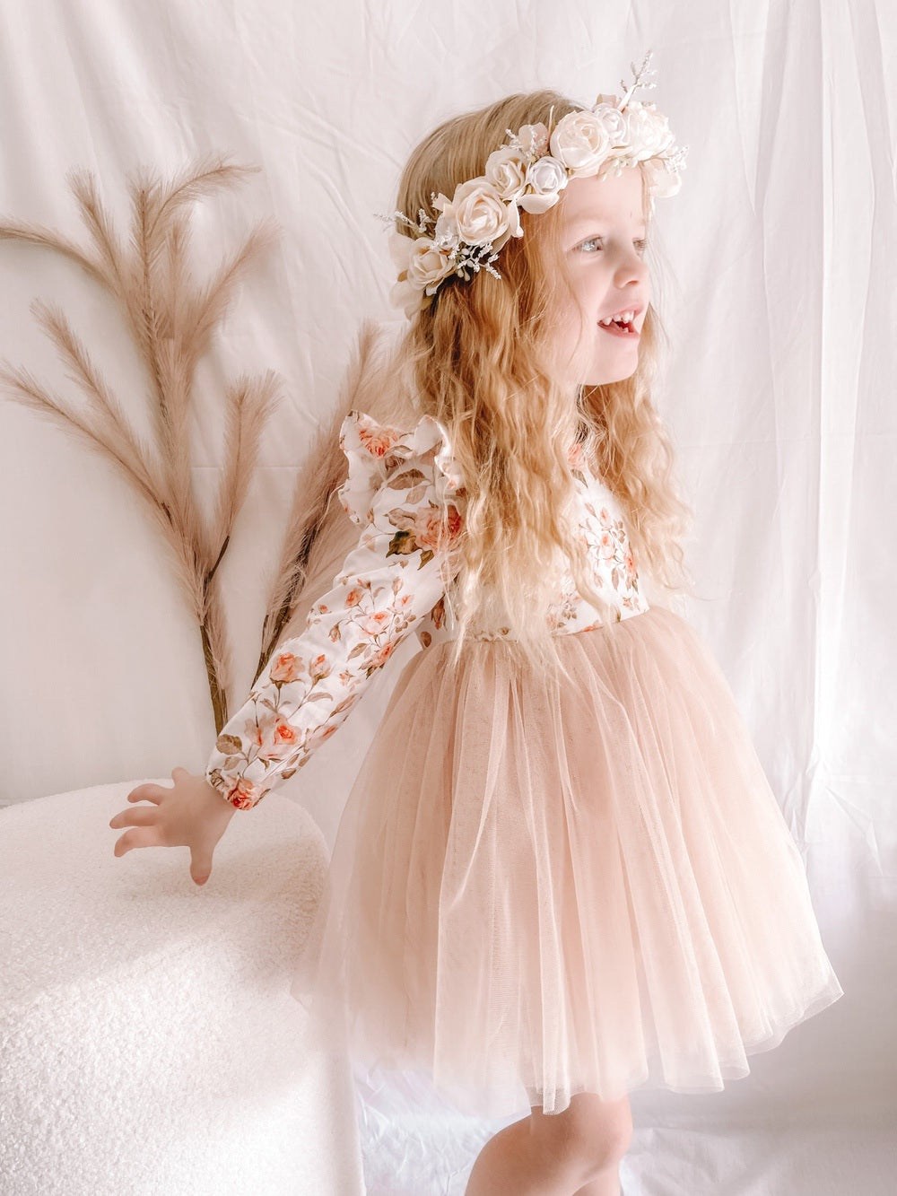 Millie Rose Girls Long Sleeve Dress - Easter Collection