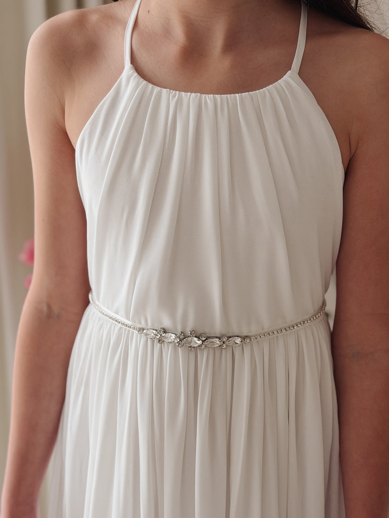 Marlowe Girls White Dress - A Little Lacey