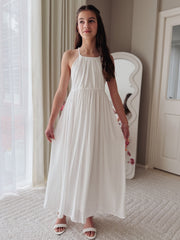 Marlowe Girls White Dress - A Little Lacey