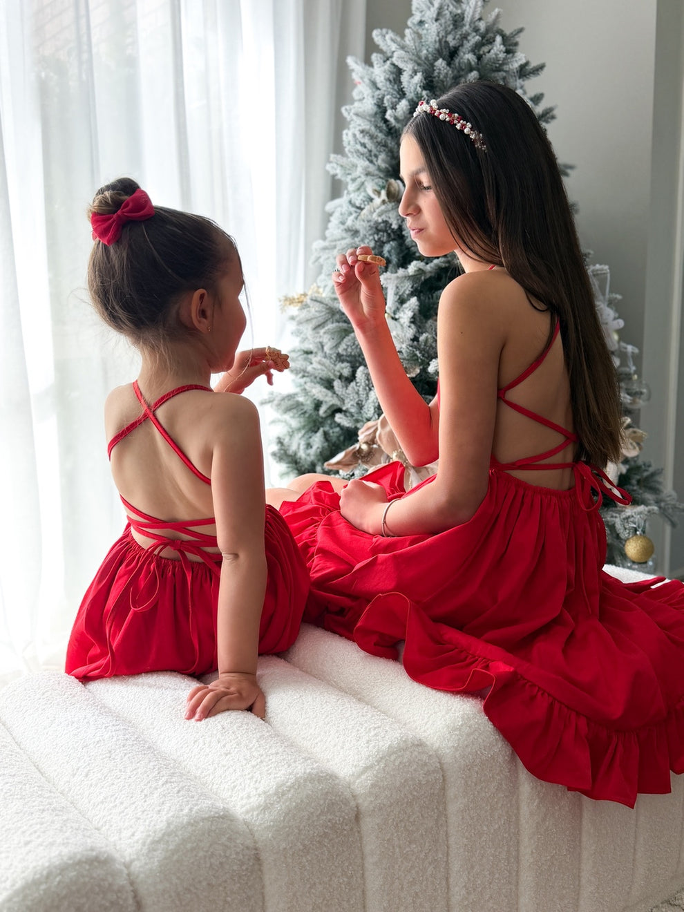 Mia Girls Red Christmas Dress - A Little Lacey · Photo 7 of 18