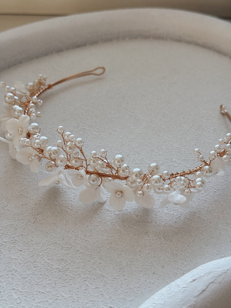 Nina Girls Gold Headband - A Little Lacey