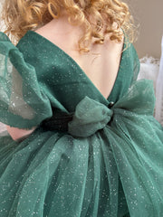 Nina Green Sparkle Christmas Romper - A Little Lacey