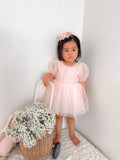 Nina Sparkle Peach Baby Girls Romper - A Little Lacey · Photo 5 of 9