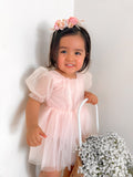 Nina Sparkle Peach Baby Girls Romper - A Little Lacey · Photo 2 of 9