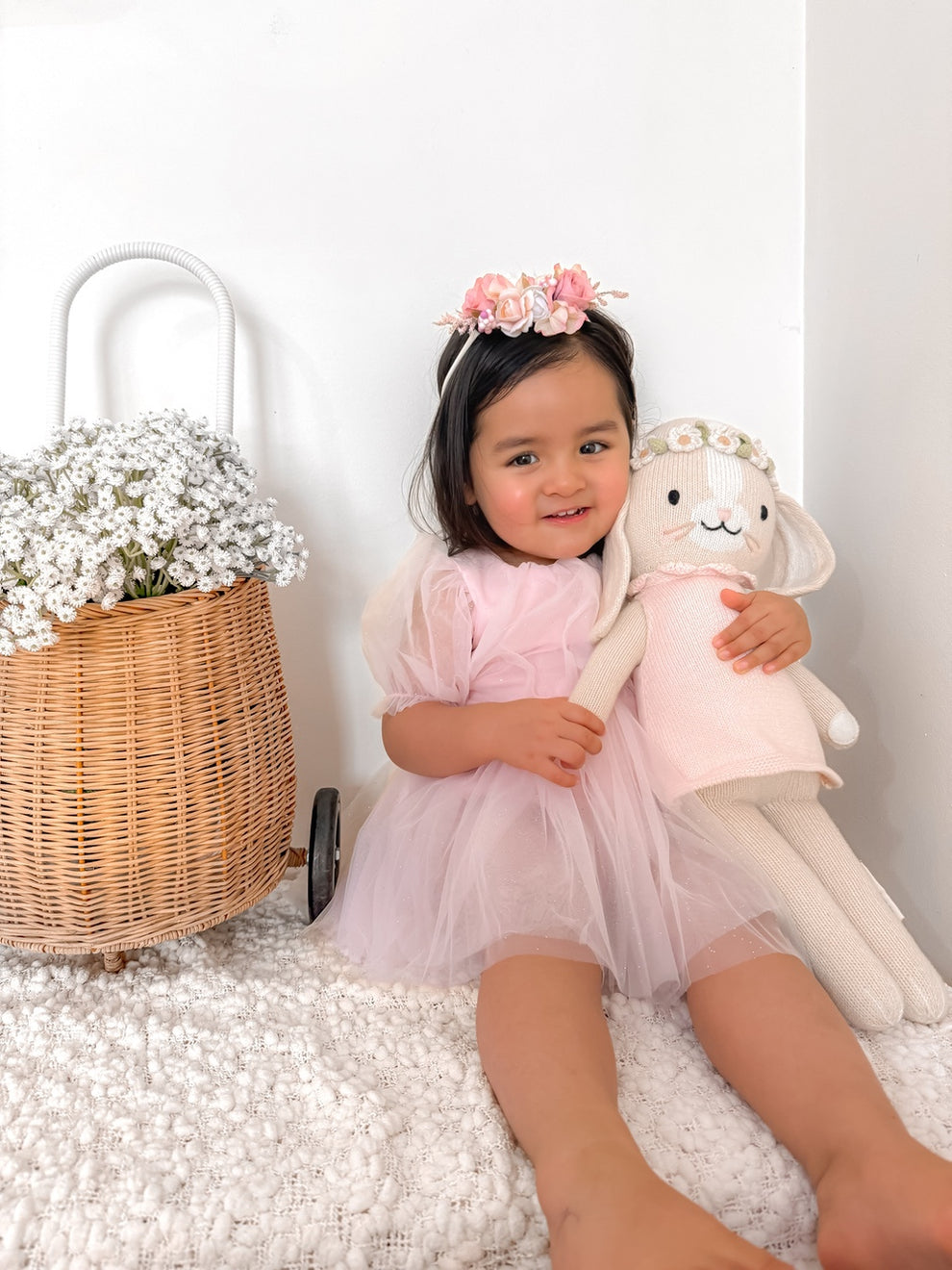 Dahlia Baby Girls Flower Headband - A Little Lacey · Photo 5 of 8