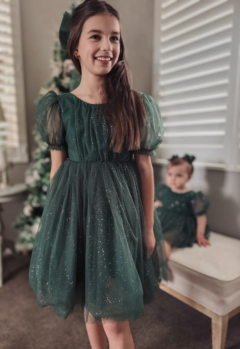 Nina Green Sparkle Girls Christmas Dress - All Products