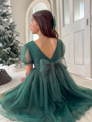 Nina Green Sparkle Girls Christmas Dress - A Little Lacey