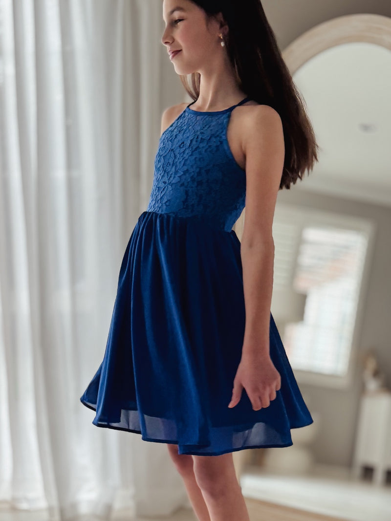 Isabelle White Girls Dress